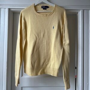 Butter Yellow Polo Ralph Lauren Cotton Sweater